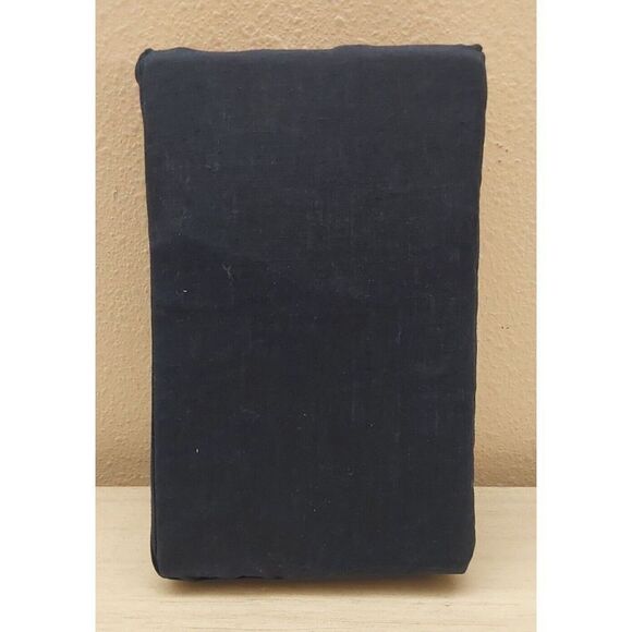 Ralph Lauren RL LINEN SOLID 100% Linen Two King Pillowcases POLO NAVY - Picture 4 of 8